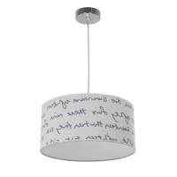 Distribuidor - Lâmpadas Diversas | Colgantes Infantil | COLGANTE LETTERS BLANCO/AZUL 2XE27 REGX35D Ref: 076093523